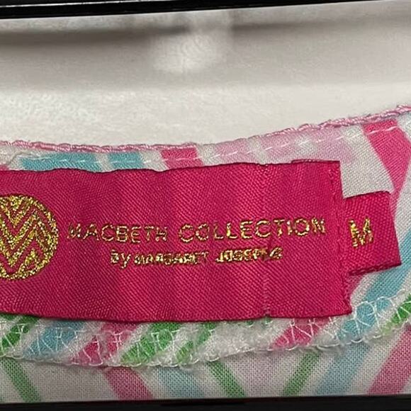 Macbeth Collection Y2K V-Neck Cover-Up Womens Top Sz M Pink Resort Boho Cabana - Picture 11 of 11